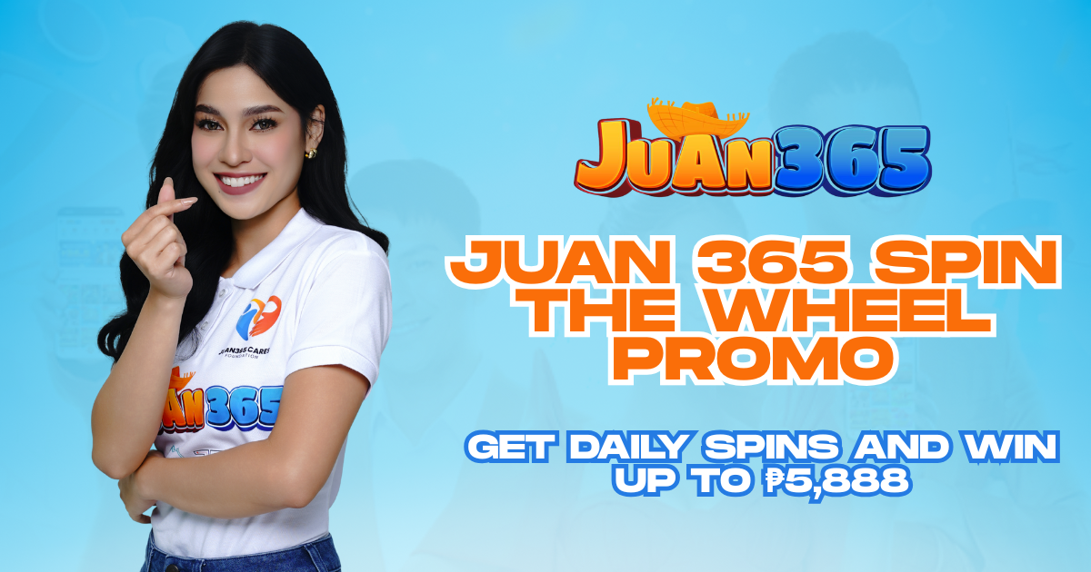 Juan 365 Spin the Wheel Promo – Get Daily Spins and Win Up to ₱5,888